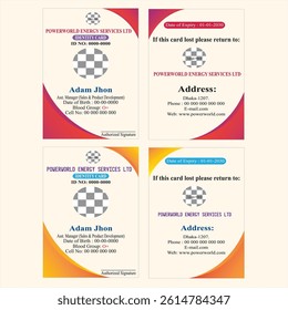 Digital Corporate ID card design