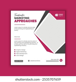 Digital and corporate social media post template.