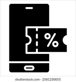 Digital Coupons Icon Element For Design