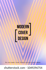 Digital Cover Design for your Business with Abstract Lines and Holography Background. Futuristic Poster, Flyer, Layout with Liquid Pattern for Branding, Identity. Vector minimalistic brochure. A4 set