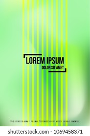 Digital Cover Design for your Business with Abstract Lines and Holography Background. Futuristic Poster, Flyer, Layout with Liquid Pattern for Branding, Identity. Vector minimalistic brochure. A4 set