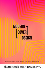 Digital Cover Design for your Business with Abstract Lines and Holography Background. Futuristic Poster, Flyer, Layout with Liquid Pattern for Branding, Identity. Vector minimalistic brochure. A4 set