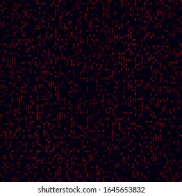 Digital cover. Red sparse binary background. Big sized seamless pattern. Classy vector illustration.