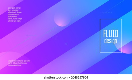 Digital Cover. Wavy Landing Page. Spectrum Magazine. Trendy Page. Art Geometric Background. Gradient Design. Modern Pattern. Purple Bright Shape. Magenta Digital Cover
