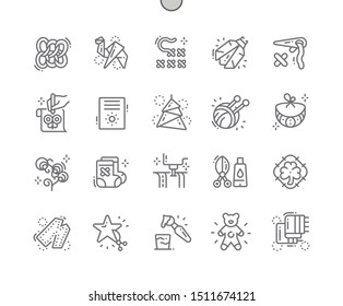 Digital Crafts Well-crafted Pixel Perfect Vector Thin Line Icons 30 2x Grid for Web Graphics and Apps. Simple Minimal Pictogram