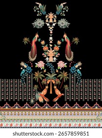 Digital Creó La Parte Posterior De La Camisa Listo Para Imprimir Diseño De Arte Textil