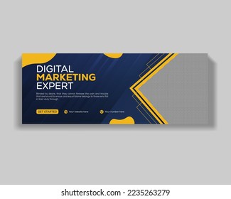 Digital Creative Corporate and business agency social media cover design