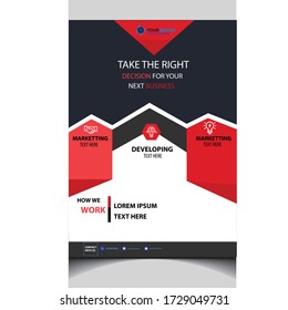 Digital Creative corporate Business flyer design template.