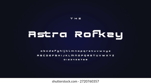 Fontes do alfabeto do logotipo moderno criativo digital. Tipografia minimalista urbana sans serif digital moda futura logos fontes. ilustração vetorial