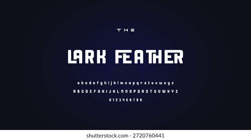 Digital creative modern logo alphabet fonts. Typography minimalist urban sans serif digital fashion future logos fonts. vector illustration