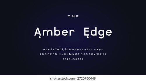 Digital creative modern logo alphabet fonts. Typography minimalist urban sans serif digital fashion future logos fonts. vector illustration