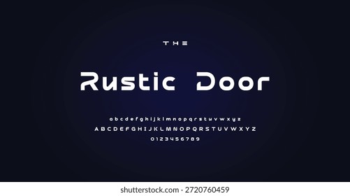 Fontes do alfabeto do logotipo moderno criativo digital. Tipografia minimalista urbana sans serif digital moda futura logos fontes. ilustração vetorial