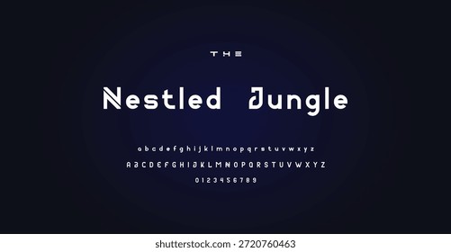 Fuentes de alfabeto de logotipo moderno creativo digital. Tipografía minimalista urbana sans serif digital fashion futuro logos Fuentes. Ilustración vectorial