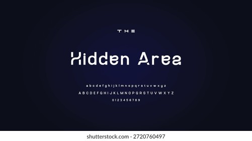 Fontes do alfabeto do logotipo moderno criativo digital. Tipografia minimalista urbana sans serif digital moda futura logos fontes. ilustração vetorial