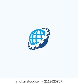 Digital Creative World Logo Design Template