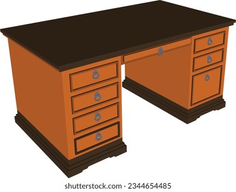 Digital Creativity: Showcasing the Brilliance of Workspace with Multiple Drawers.
