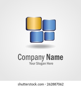 Digital cube logo for your company / business. Can be used for web sites / applications