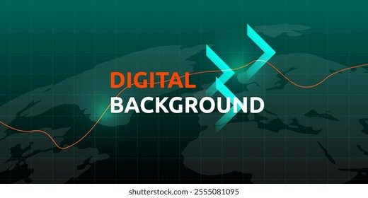 Digital currency bitcoin investment technology business concept background