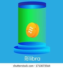 digital currency coin - vector illustration 