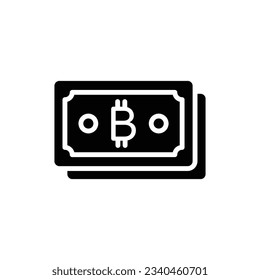 Digital Currency Filled Icon Vector Illustration