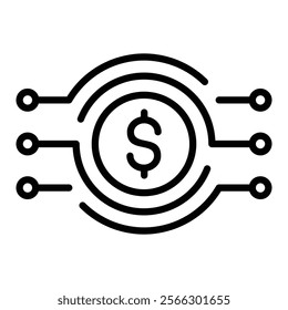 Digital Currency Icon Element For Design