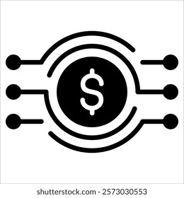 Digital Currency Icon Element For Design