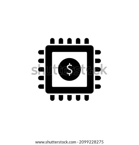 digital currency icon in vector. Logotype