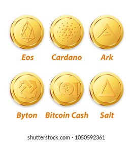 Digital Currency Vector Gold