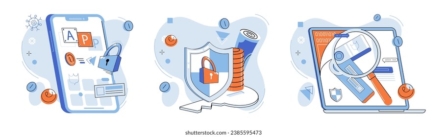 Digital currency vector illustration. The integration digital currency enhances financial transactions and ensures transparency Technology advancements in financial systems enable seamless digital