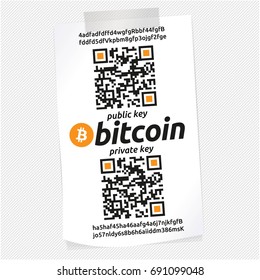 Digital currency vector invoice