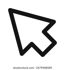 Digital Cursor Icon Ideal for Web Navigation and Interfaces