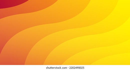 Digital curve dynamic vibrant colorful gradient orange background