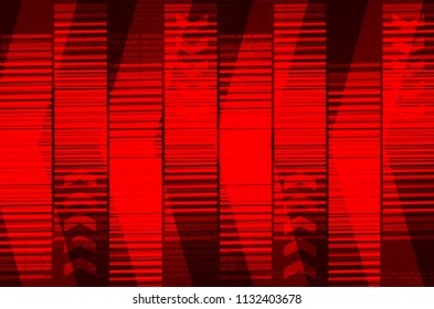 Digital Cyber Circuits Board with Arrow Symbol on Red Technology Background,Hi-tech and Speed Concept design,Vector Illustration.