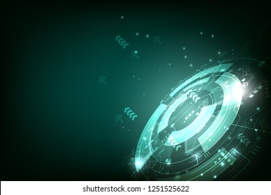 Digital Cyber Display Abstract Vector Background Stock Vector (Royalty ...