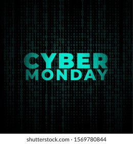 digital cyber monday technology style background design