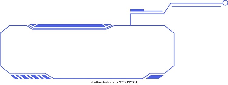 Digital cyber motif frame G