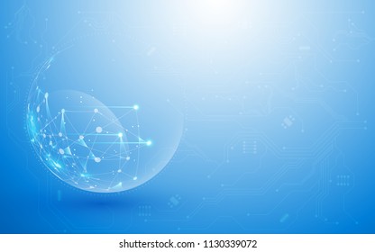 digital cyber sci fi concept design template background eps 10 vector