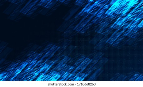 Digital Cyber Speed Line on Technology Microchip Background,Hi-tech and Internet Concept design,Free Space For text in put,Vector illustration.
