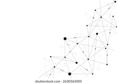 Digital cyber tech communication lines background