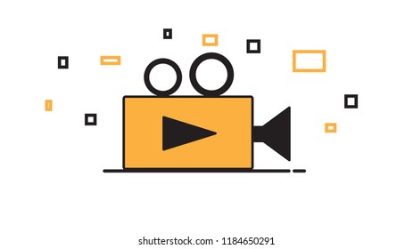 Digital Damera Video Logo Icon