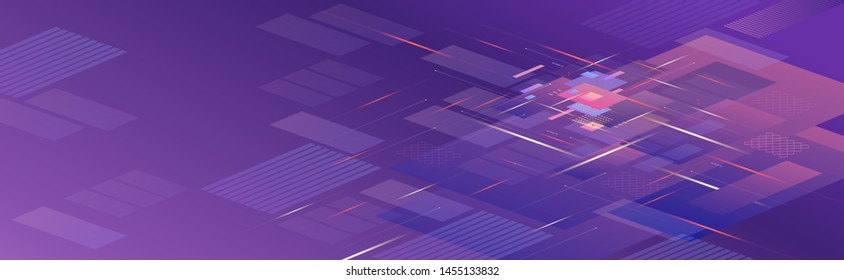 Digital dark vector abstract background.  Abstract digital texture with squares and simple forms.