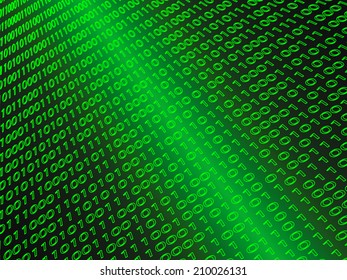 Digital dark vector abstract background with binary code