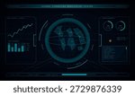 A digital dashboard shows real-time data for global financial markets. Various graphs and metrics highlight asset allocation and performance analysis.