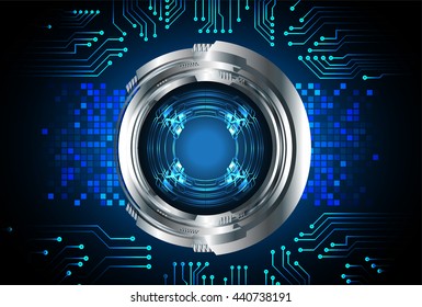 digital data background, blue abstract light hi tech pixel internet technology, Cyber security concept, Cyber data digital computer. eye scan virus. motion move speed. vector