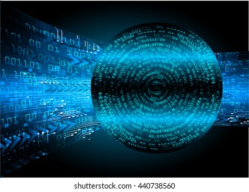 digital data background, blue abstract light hi tech pixel internet technology, Cyber security concept, Cyber data digital computer. eye scan virus. motion move speed. vector