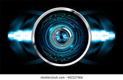 digital data background, blue abstract light hi tech pixel internet technology, Cyber security concept, Cyber data digital computer. eye scan virus. motion move speed. vector. world