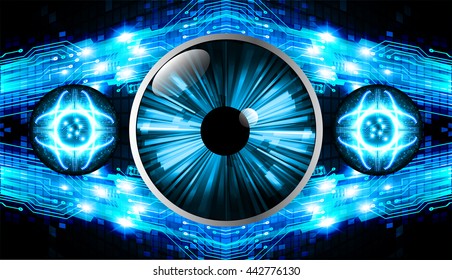 digital data background, blue abstract light hi tech pixel internet technology, Cyber security concept, Cyber data digital computer. eye scan virus. motion move speed. vector