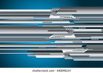 digital data background, blue silver abstract light hi tech pixel internet technology, 