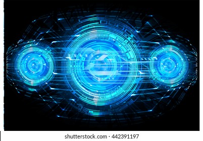 digital data background, blue silver abstract light hi tech pixel internet technology