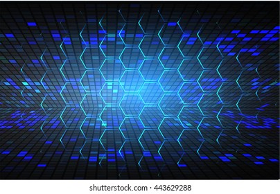 digital data background, blue silver abstract light hi tech pixel internet technology, Cyber security concept, Cyber data digital computer. eye scan virus. motion move speed. vector